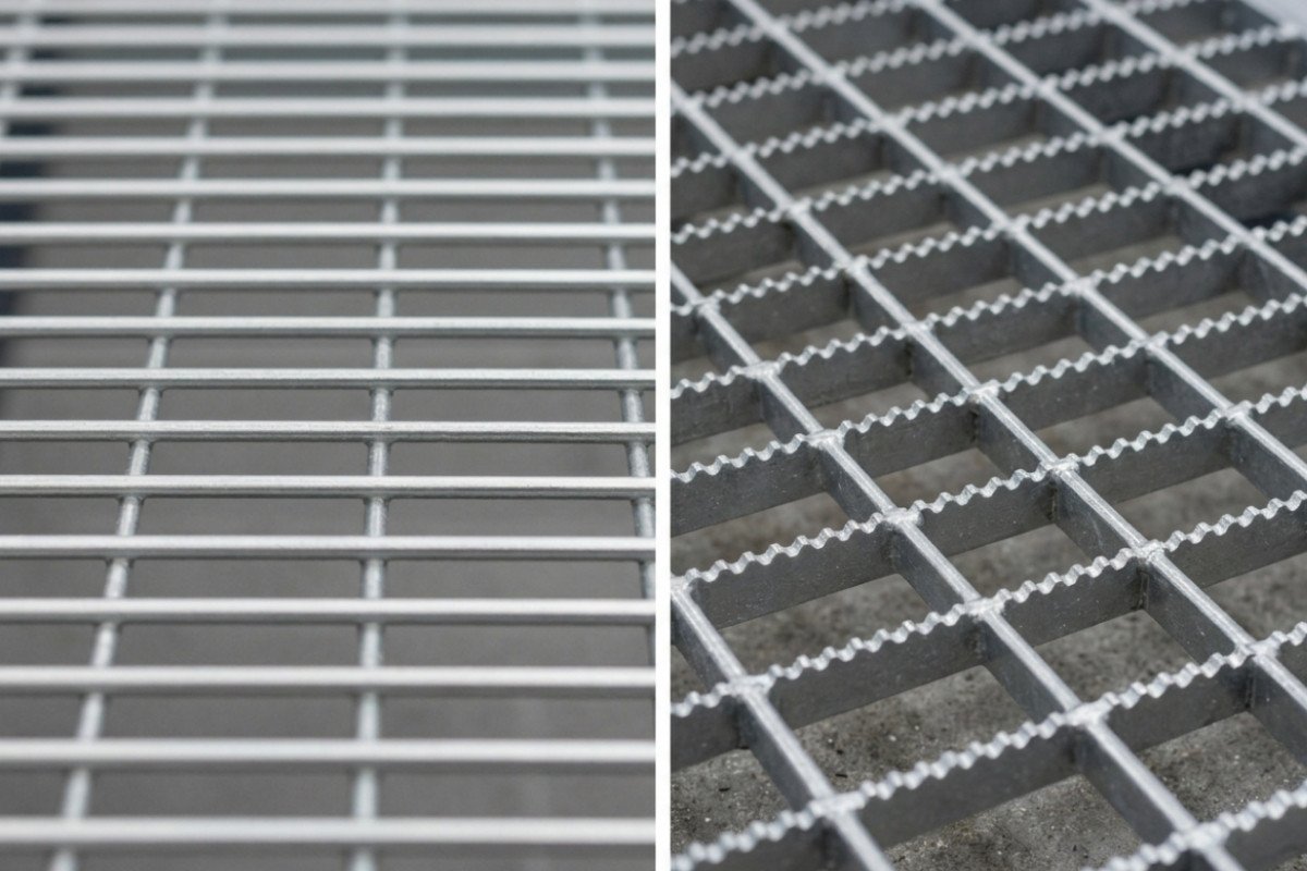 Plain vs Serrated Steel Grating: Panduan Lengkap Memilih Surface Type untuk Proyek Anda